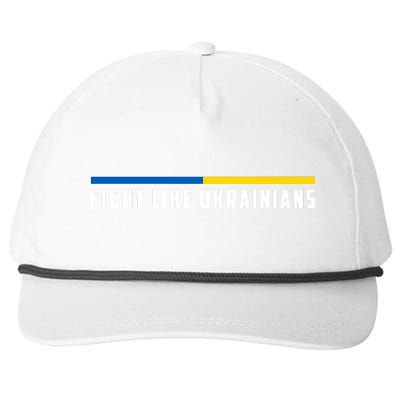 Fight Like Ukrainians Snapback Five-Panel Rope Hat