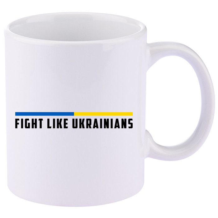 Fight Like Ukrainians 11oz C Handle Ceramic Mug