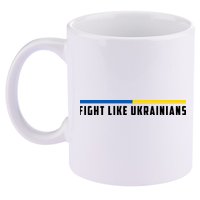 Fight Like Ukrainians 11oz C Handle Ceramic Mug