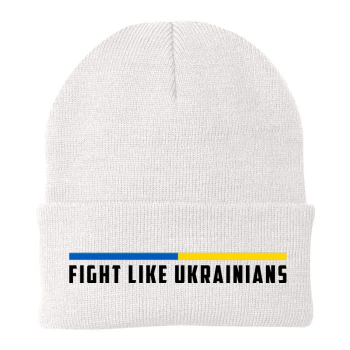 Fight Like Ukrainians Knit Cap Winter Beanie