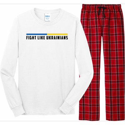 Fight Like Ukrainians Long Sleeve Pajama Set