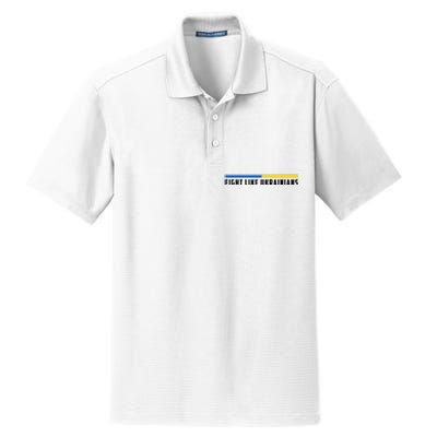 Fight Like Ukrainians Dry Zone Grid Polo