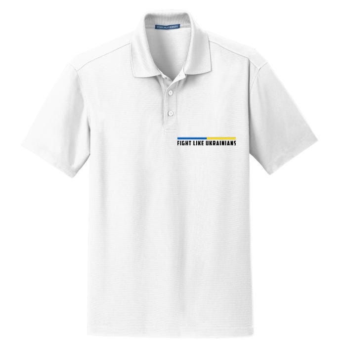 Fight Like Ukrainians Dry Zone Grid Polo