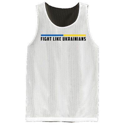 Fight Like Ukrainians Mesh Reversible Basketball Jersey Tank