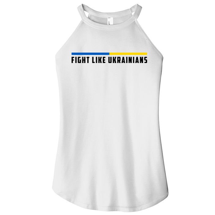 Fight Like Ukrainians Women's Perfect Tri Rocker Tank