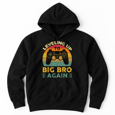 Funny Leveling Up To Big Bro Again Vintage Big Brother Again Hoodie