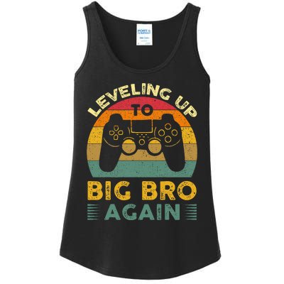 Funny Leveling Up To Big Bro Again Vintage Big Brother Again Ladies Essential Tank