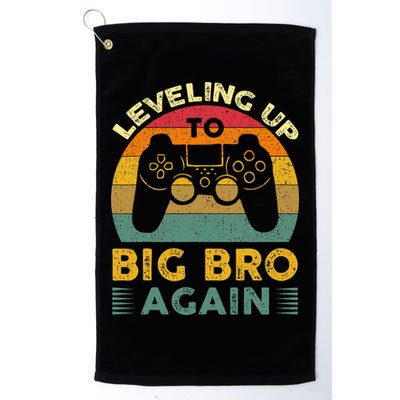 Funny Leveling Up To Big Bro Again Vintage Big Brother Again Golf Towel