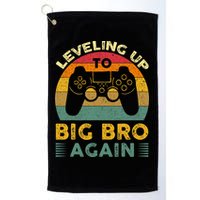 Funny Leveling Up To Big Bro Again Vintage Big Brother Again Golf Towel