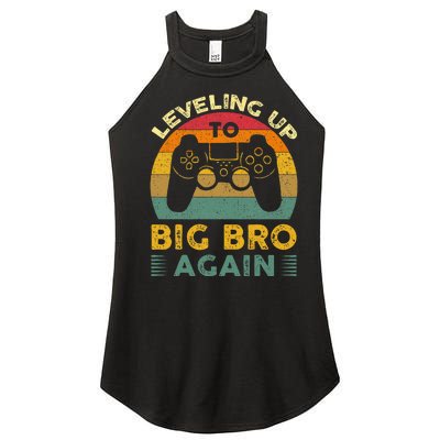 Funny Leveling Up To Big Bro Again Vintage Big Brother Again Women’s Perfect Tri Rocker Tank