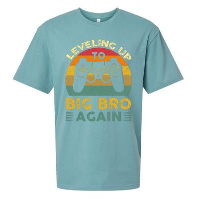 Funny Leveling Up To Big Bro Again Vintage Big Brother Again Sueded Cloud Jersey T-Shirt