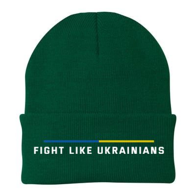 Fight Like Ukrainians Knit Cap Winter Beanie