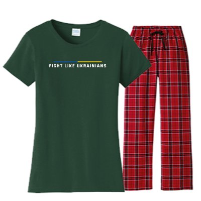 Fight Like Ukrainians Women's Flannel Pajama Set