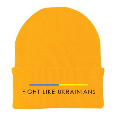 Fight Like Ukrainians Ukraine Ukrainian Knit Cap Winter Beanie