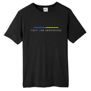 Fight Like Ukrainians Ukraine Ukrainian Tall Fusion ChromaSoft Performance T-Shirt