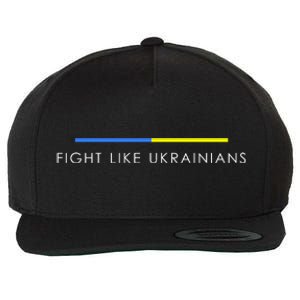 Fight Like Ukrainians Ukraine Ukrainian Wool Snapback Cap