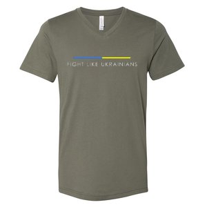 Fight Like Ukrainians Ukraine Ukrainian V-Neck T-Shirt