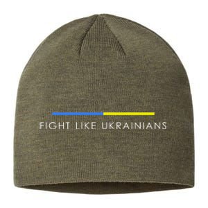 Fight Like Ukrainians Ukraine Ukrainian Sustainable Beanie