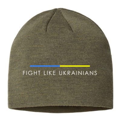 Fight Like Ukrainians Ukraine Ukrainian Sustainable Beanie