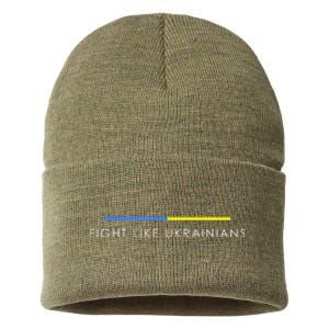 Fight Like Ukrainians Ukraine Ukrainian Sustainable Knit Beanie