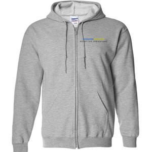 Fight Like Ukrainians Ukraine Ukrainian Full Zip Hoodie