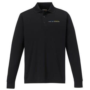 Fight Like Ukrainians Gift Performance Long Sleeve Polo