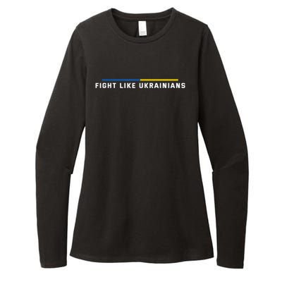 Fight Like Ukrainians Gift Womens CVC Long Sleeve Shirt