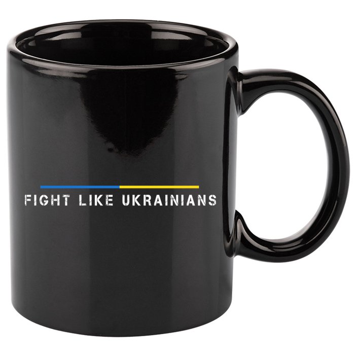 Official Fight Like Ukrainians 11oz C Handle Ceramic Mug
