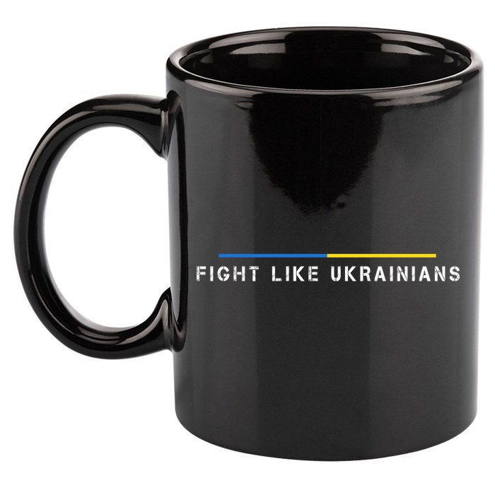 Official Fight Like Ukrainians 11oz C Handle Ceramic Mug