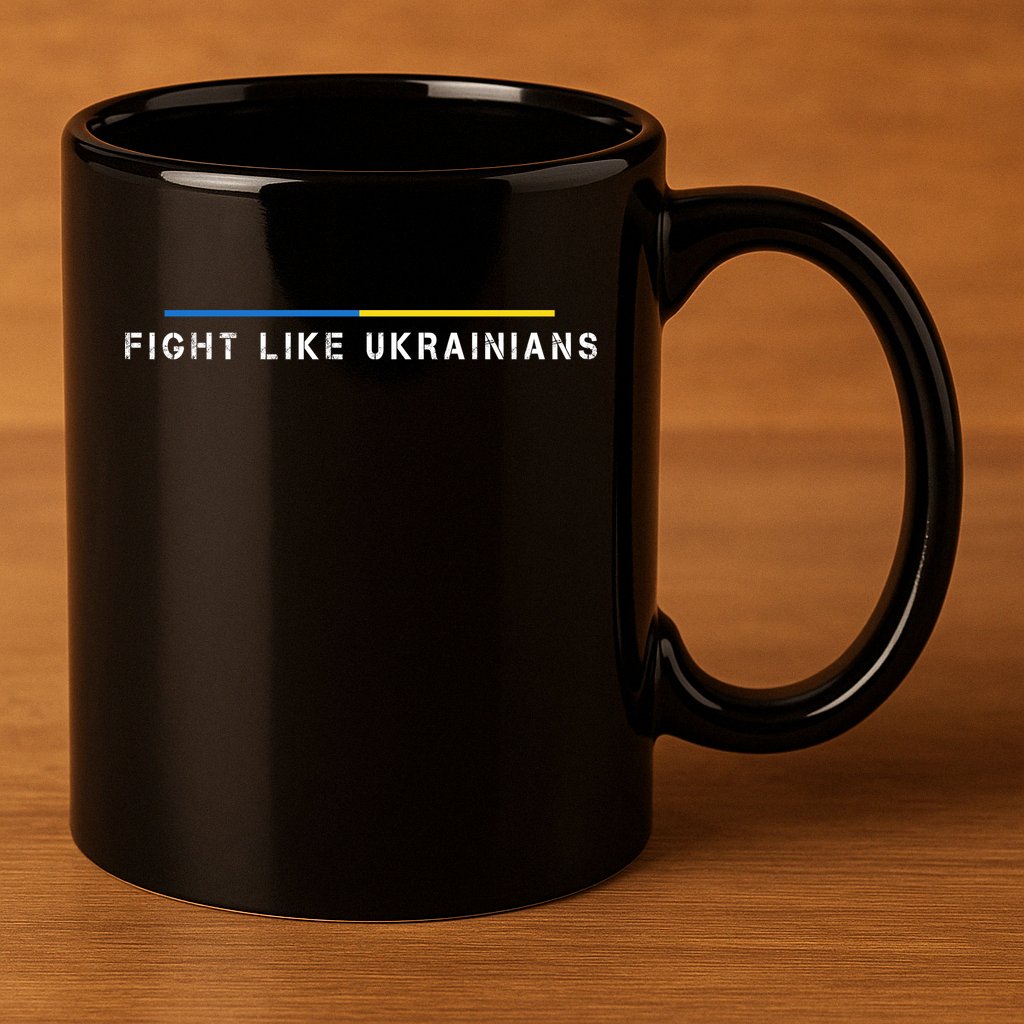 Official Fight Like Ukrainians 11oz C Handle Ceramic Mug