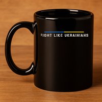 Official Fight Like Ukrainians 11oz C Handle Ceramic Mug