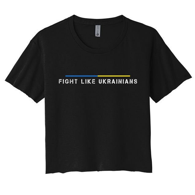 Official Fight Like Ukrainians Crop Top