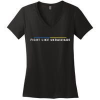 Official Fight Like Ukrainians Women's V-Neck T-Shirt