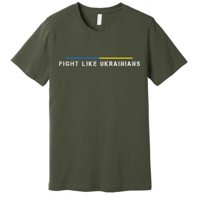 Official Fight Like Ukrainians Premium T-Shirt
