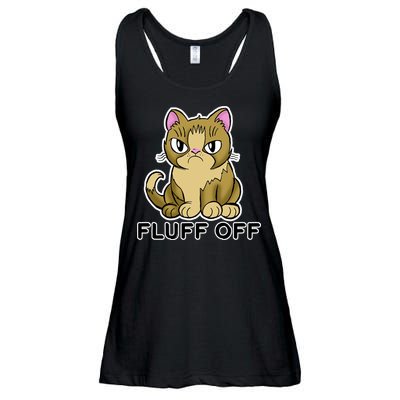 Fluff Off Funny Cat Ladies Essential Flowy Tank