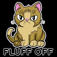 Fluff Off Funny Cat 16 in Basic Backpack