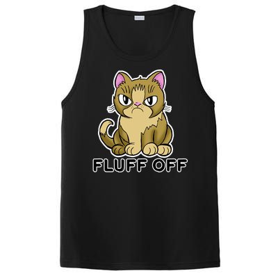 Fluff Off Funny Cat PosiCharge Competitor Tank