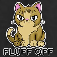 Fluff Off Funny Cat Golf Towel