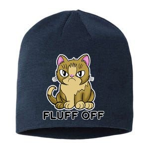 Fluff Off Funny Cat Sustainable Beanie