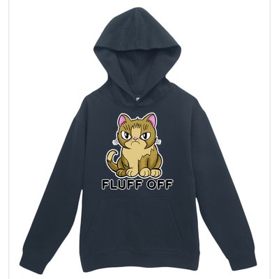 Fluff Off Funny Cat Urban Pullover Hoodie