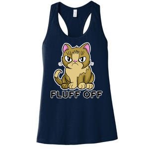 Fluff Off Funny Cat Women's Racerback Tank