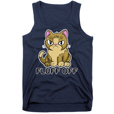 Fluff Off Funny Cat Tank Top