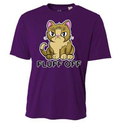 Fluff Off Funny Cat Cooling Performance Crew T-Shirt