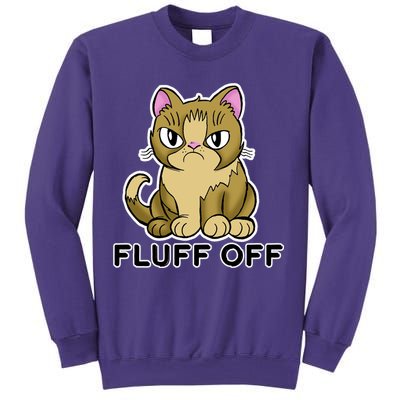 Fluff Off Funny Cat Sweatshirt