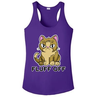 Fluff Off Funny Cat Ladies PosiCharge Competitor Racerback Tank