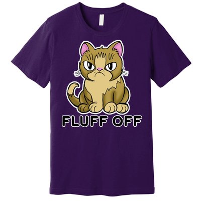 Fluff Off Funny Cat Premium T-Shirt