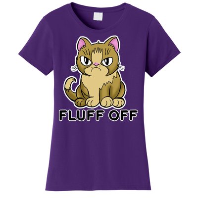 Fluff Off Funny Cat Women's T-Shirt