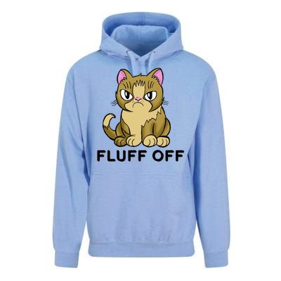 Fluff Off Funny Cat Unisex Surf Hoodie