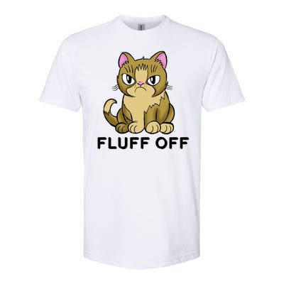 Fluff Off Funny Cat Softstyle CVC T-Shirt