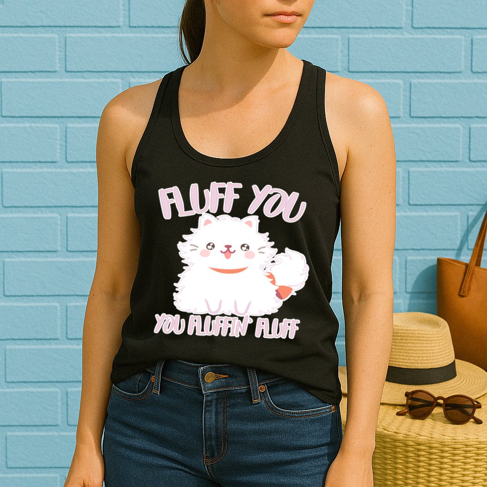 Fluff You You Fluffin Fluff Womens Tank Top